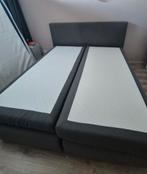 Karlsson Boxspring 180x200 met hoofdbord - Antraciet, Ophalen, Gebruikt, Tweepersoons, 180 cm