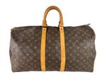 Louis Vuitton Keepall 50L, Ophalen of Verzenden, Zo goed als nieuw, Zwart