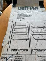 Aluminium camping keuken met windscherm in doos, Caravans en Kamperen, Windschermen, Ophalen of Verzenden, Gebruikt