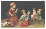 Prachtige kinderkaart - schooltje spelen - 1916, Ophalen of Verzenden, Voor 1920, Ongelopen, Kinderen