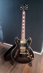 Harley Benton HB-35 Plus Black, Ophalen, Zo goed als nieuw, Semi-solid body, Overige merken