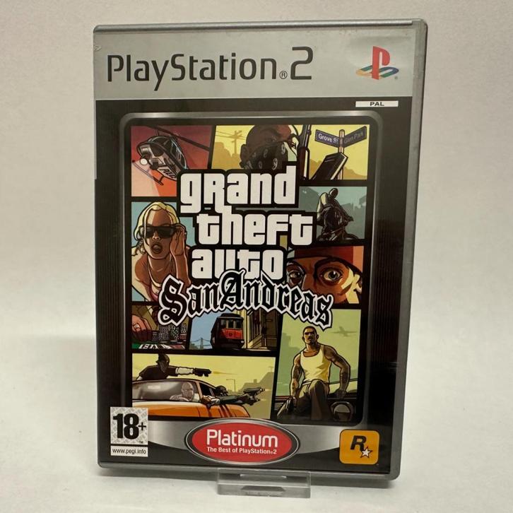 PS2 GTA San Andreas, Spelcomputers en Games, Games | Sony PlayStation 2, Gebruikt