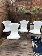 4 witte Scandinavische vlinderstoelen stoelen eetkamerstoel, Vier, Wit, Ophalen