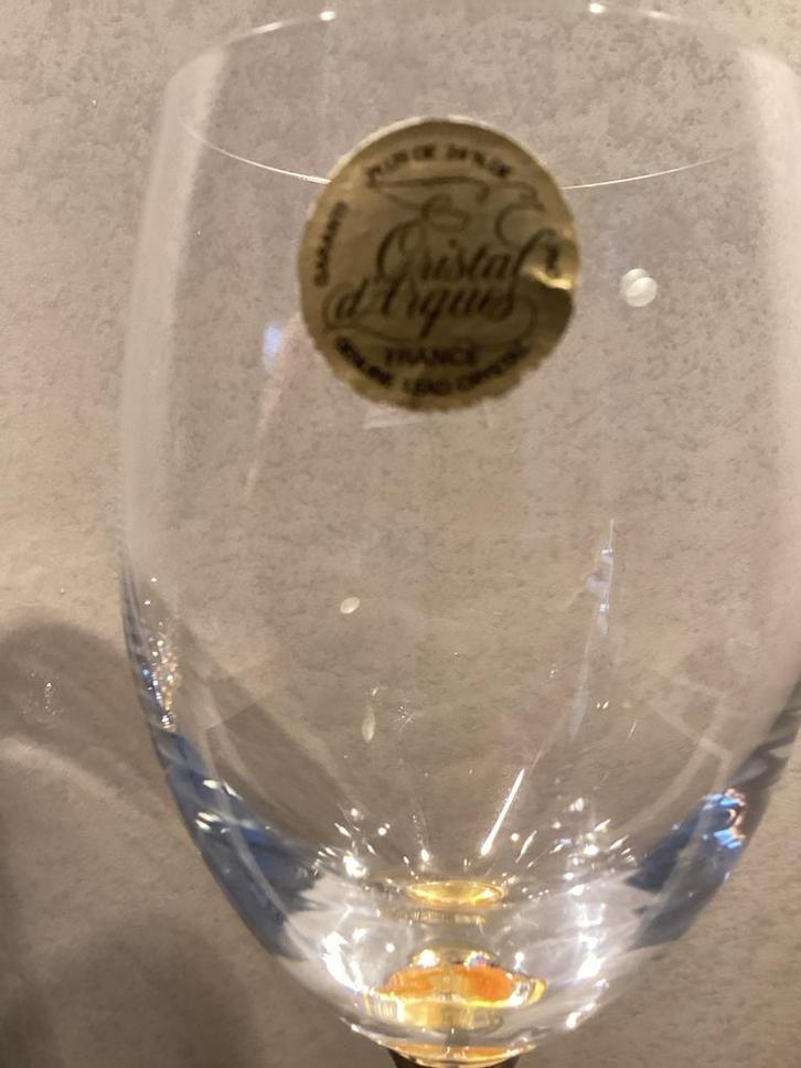 Kristallen Wijnglazen op Verzilverde Voet - Set van 2, Verzamelen, Glas en Borrelglaasjes, Ophalen of Verzenden