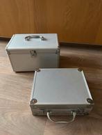 Opbergkoffertjes twee stuks, Ophalen of Verzenden, Gebruikt, Metaal