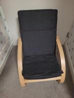 Poang kinderfauteuil donker blauw, Ophalen, Zo goed als nieuw, Stoel(en)