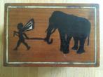 houten doosje art nouveau jugendstil, Antiek en Kunst, Ophalen of Verzenden