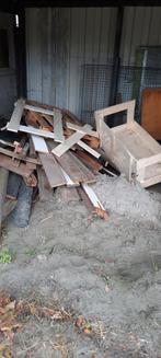 Openhaard hout of stookhout( gratis), Doe-het-zelf en Verbouw, Hout en Planken, Ophalen, Minder dan 25 mm, Pallet, Minder dan 200 cm