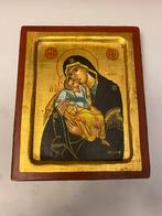 Griekse Iconen - Handgeschilderd - gezegeld., Antiek en Kunst, Antiek | Religie, Ophalen of Verzenden