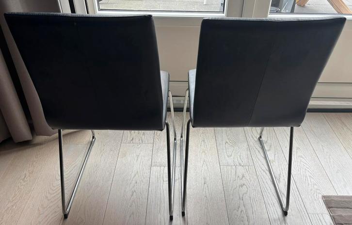 4 Ikea eetkamer stoelen Lillanas, Huis en Inrichting, Stoelen, Zo goed als nieuw, Zwart, Ophalen