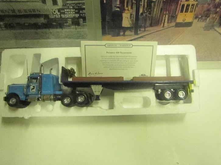 VRACHTWAGEN PAC LEASE BLAUW, Hobby en Vrije tijd, Modelauto's | 1:43, Nieuw, Bus of Vrachtwagen, Matchbox, Ophalen of Verzenden