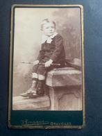 cdv carte de visite kind Bruxelles J Levaque Brussel België, Verzamelen, Verzenden, Foto, Zo goed als nieuw, Voor 1940