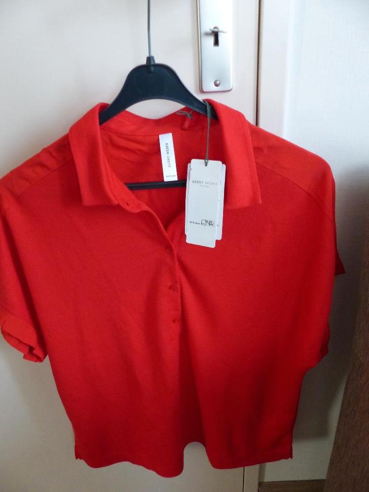 Gerry Weber dames polo shirt, Kleding | Dames, Tops, Nieuw, Maat 38/40 (M), Rood, Korte mouw, Verzenden