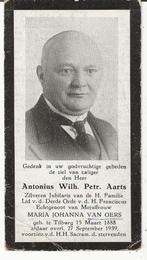 Antonius Aarts * 1888 Tilburg + 1939 Tilburg, Verzamelen, Verzenden, Bidprentje