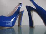 GRATIS VERZENDEN | PRACHTIGE kobalt blauwe slingbacks 38, Kleding | Dames, Schoenen, Blauw, Schoenen met hoge hakken, Zo goed als nieuw