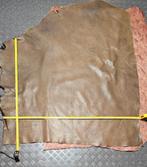 Rund - Leer Olive(zie omschrijving!), Hobby en Vrije tijd, Stoffen en Lappen, Overige kleuren, Leer of Kunstleer, Nieuw, Ophalen of Verzenden