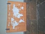Houten wereld map, Eén stripboek, Ophalen of Verzenden, Zo goed als nieuw