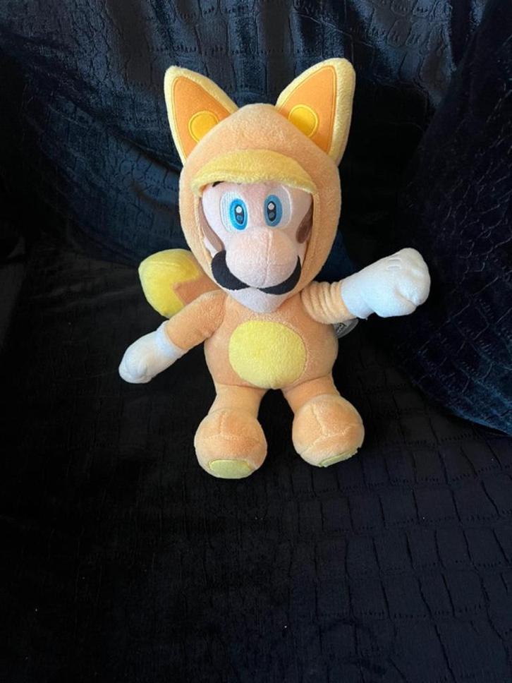 Fox Luigi knuffel van Super Mario 33 cm groot, Kinderen en Baby's, Speelgoed | Knuffels en Pluche, Zo goed als nieuw, Overige typen