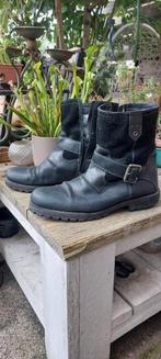 Leren biker boots maat 43, Kleding | Heren, Schoenen, Zwart, Boots, Ophalen of Verzenden, Gedragen