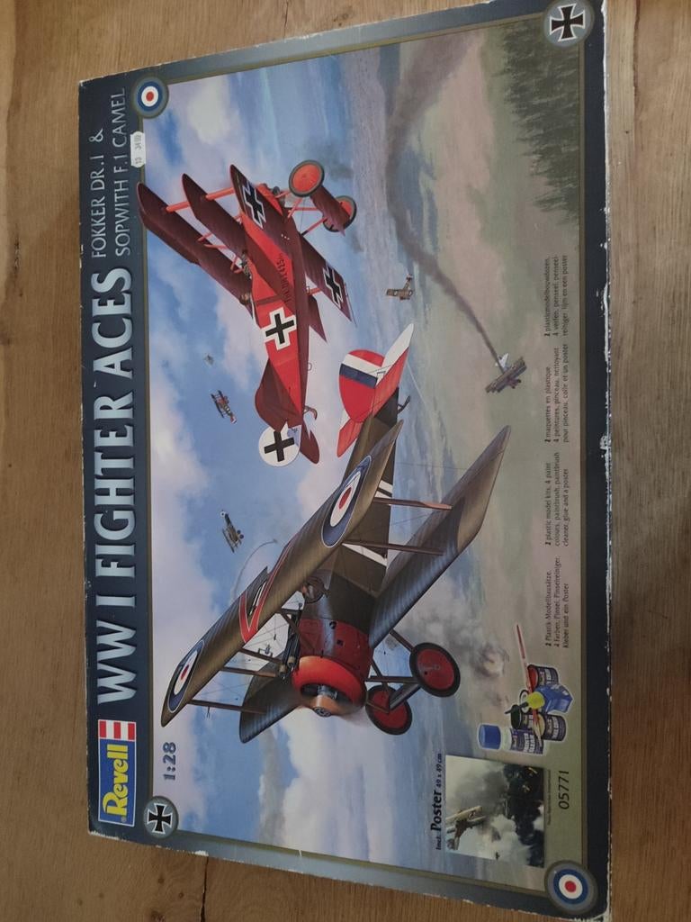 Revell WW1 Fighter Aces Modelbouwpakket, Revell, Ophalen of Verzenden, Zo goed als nieuw, Groter dan 1:72