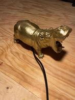 Nijlpaard goud, Antiek en Kunst, Antiek | Koper en Brons, Ophalen of Verzenden