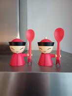 Alessi Oriental Eggs - Eierdopjes met Lepel, Ophalen of Verzenden, Zo goed als nieuw