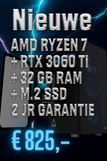 High End Game & Workstation PC – Ryzen 7 5700X + RTX 3060 Ti beschikbaar voor biedingen