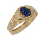 Lapis Lazuli slaven armband 14k goud dames fraai vintage, Voordeelsieraden, Ophalen of Verzenden, Zo goed als nieuw, Met edelsteen