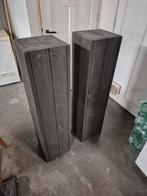 Houten sokkels / zuilen, Huis en Inrichting, Woonaccessoires | Zuilen en Pilaren, Ophalen, Gebruikt