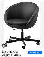 Leren bureaustoelen 2 stuks ikea zgan, Ophalen, Zwart, Nieuw, Bureaustoel