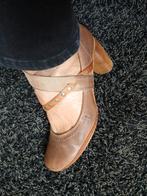 Airstep leren zomerschoenen met hak., Bruin, Airstep, Overige typen, Ophalen of Verzenden