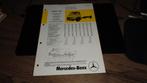 Folder MERCEDES L206D / L207 Bestelwawgenchassis met Cabine, Verzenden, Zo goed als nieuw, Mercedes