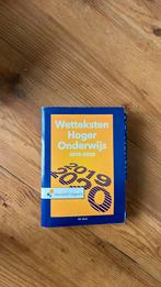 Wetteksten hoger onderwijs 2019-2020, Ophalen of Verzenden, Zo goed als nieuw