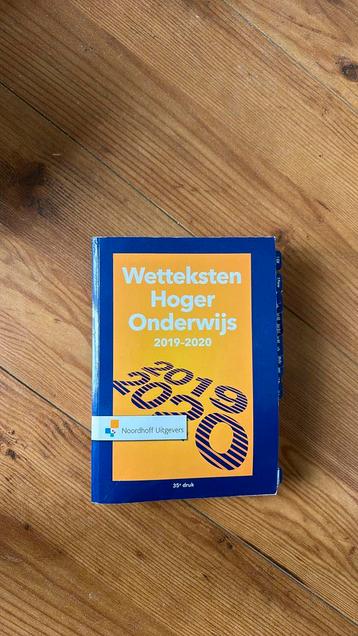 Wetteksten hoger onderwijs 2019-2020 beschikbaar voor biedingen