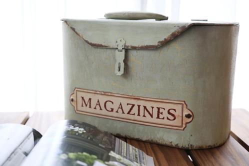 Magazinehouder - Koffer - Landelijk / Brocante, Antiek en Kunst, Antiek | Woonaccessoires, Ophalen of Verzenden