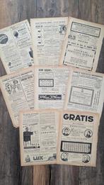 Oude paginas met reclame jaren 20 nr 3, Verzenden, Gebruikt, Overige merken