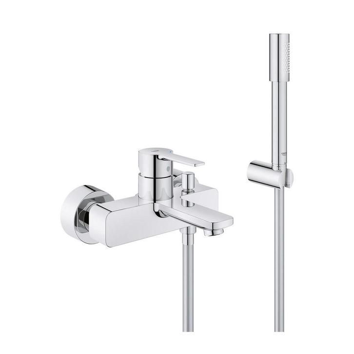 Grohe Lineare badmengkraan met handdouche, Doe-het-zelf en Verbouw, Sanitair, Nieuw, Bad, Chroom, Ophalen of Verzenden