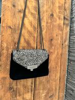 Valentino velvet schoudertas, Ophalen of Verzenden, Zo goed als nieuw, Zwart