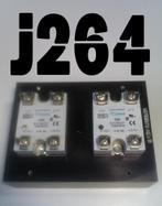 Heatsink met twee crouzet solid state relais 50 Ampere, Hobby en Vrije tijd, Elektronica-componenten, Gebruikt, CROUZET, Ophalen of Verzenden