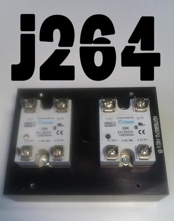 Heatsink met twee crouzet solid state relais 50 Ampere beschikbaar voor biedingen