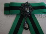 Vintage broche met pampel op strik., Overige materialen, 4 tot 7 cm, Overige kleuren, Nieuw