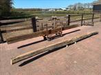 2 stuks Eiken houten gebinten - 6 meter lang, Ophalen, Gebruikt, Eiken, Balk