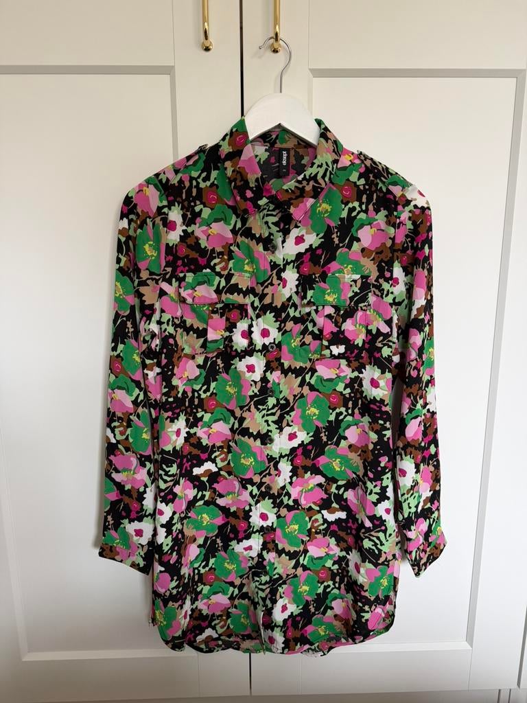 Eksept lange blouse – maat XS – zwart/groen/bruin/roze, Ophalen of Verzenden, Zo goed als nieuw, Maat 34 (XS) of kleiner, Groen
