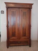 Antieke Meidenkast - Hout, Hang & Leg kledingkast, Huis en Inrichting, Kasten | Kledingkasten, 100 tot 150 cm, Met hangruimte