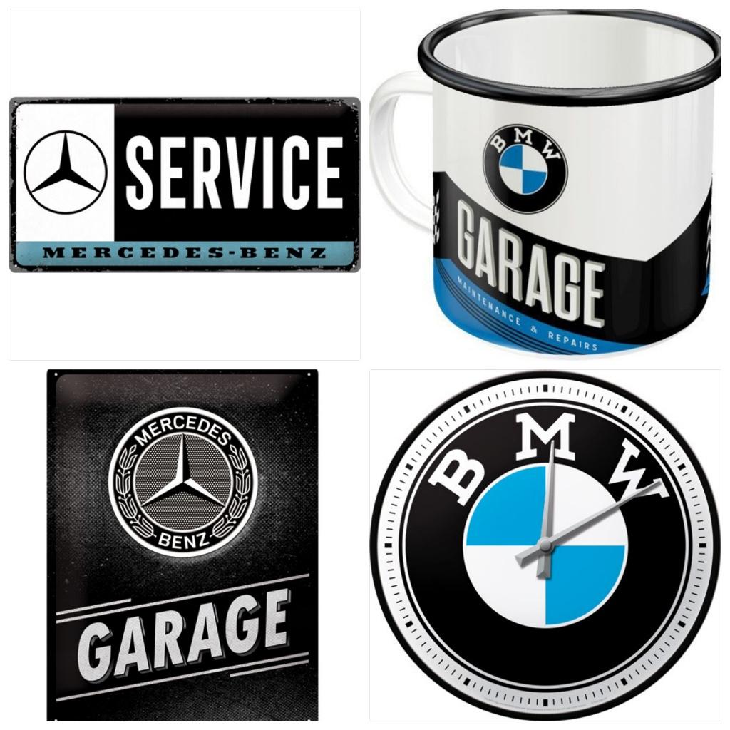 Mercedes Benz truck service relief reclamebord van metaal, Ophalen of Verzenden, Nieuw, Auto's