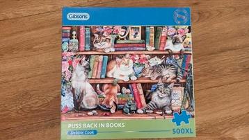 Gibson Puzzel 500 XL - Katten in Boeken beschikbaar voor biedingen