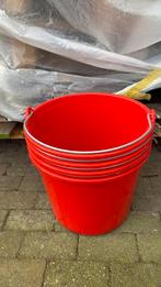 Rode 12 liter emmer, Huis en Inrichting, Emmers, Ophalen of Verzenden, Nieuw, Kunststof