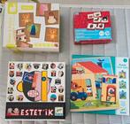 Set 4 bordspellen voor kinderen vanaf 2 jaar, Hobby en Vrije tijd, Gezelschapsspellen | Bordspellen, Ophalen of Verzenden, Zo goed als nieuw