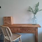 Houten sidetable, Huis en Inrichting, Tafels | Sidetables, Ophalen, 100 tot 150 cm, Zo goed als nieuw, 25 tot 50 cm
