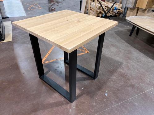 Eiken bartafel 100x100cm, Huis en Inrichting, Tafels | Statafels, Ophalen
